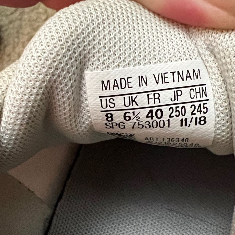 adidas Women's White and Gray Sneakers - Picture 5 of 6